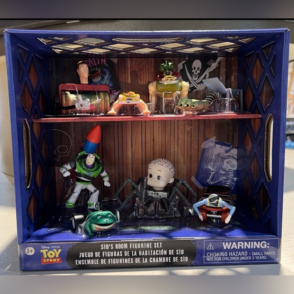2025 Disney Parks Pixar Toy Story Sid’s Room Figure Figurine Play Set Of 8 NEW